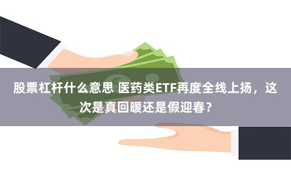 股票杠杆什么意思 医药类ETF再度全线上扬，这次是真回暖还是假迎春？