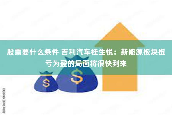 股票要什么条件 吉利汽车桂生悦：新能源板块扭亏为盈的局面将很快到来