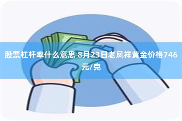 股票杠杆率什么意思 8月23日老凤祥黄金价格746元/克