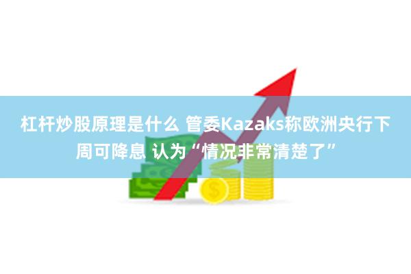 杠杆炒股原理是什么 管委Kazaks称欧洲央行下周可降息 认为“情况非常清楚了”