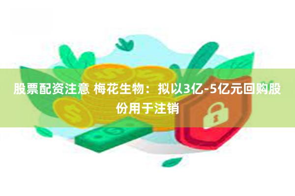 股票配资注意 梅花生物：拟以3亿-5亿元回购股份用于注销