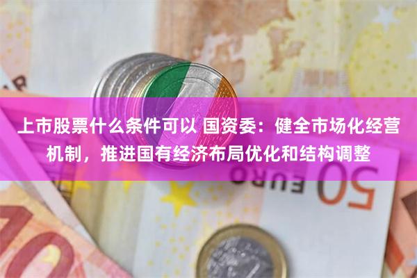 上市股票什么条件可以 国资委：健全市场化经营机制，推进国有经济布局优化和结构调整