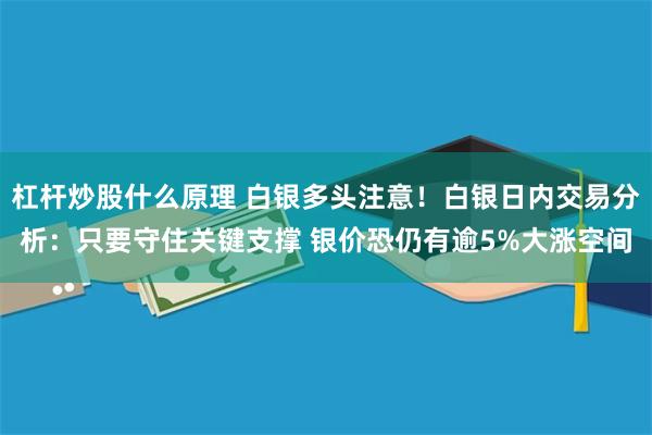 杠杆炒股什么原理 白银多头注意！白银日内交易分析：只要守住关键支撑 银价恐仍有逾5%大涨空间