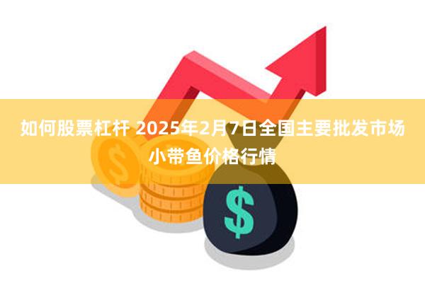 如何股票杠杆 2025年2月7日全国主要批发市场小带鱼价格行情