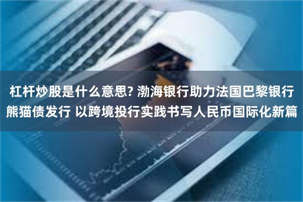 杠杆炒股是什么意思? 渤海银行助力法国巴黎银行熊猫债发行 以跨境投行实践书写人民币国际化新篇